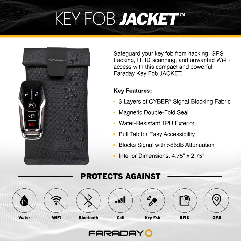 Approved Car Key Faraday Bag - 100% prevention to relay attack. (KS1) -  DIGITPOL